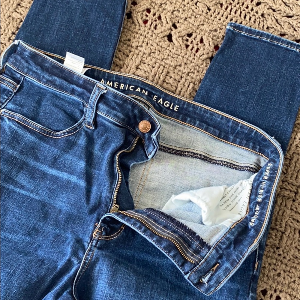 American eagle super high rise jeggings